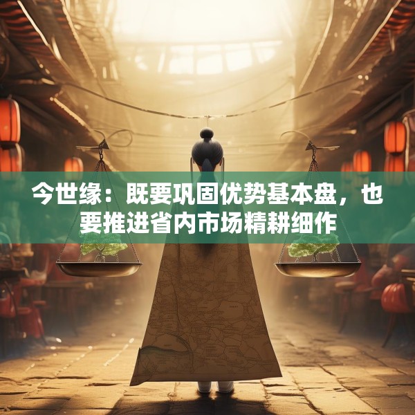 今世缘：既要巩固优势基本盘，也要推进省内市场精耕细作