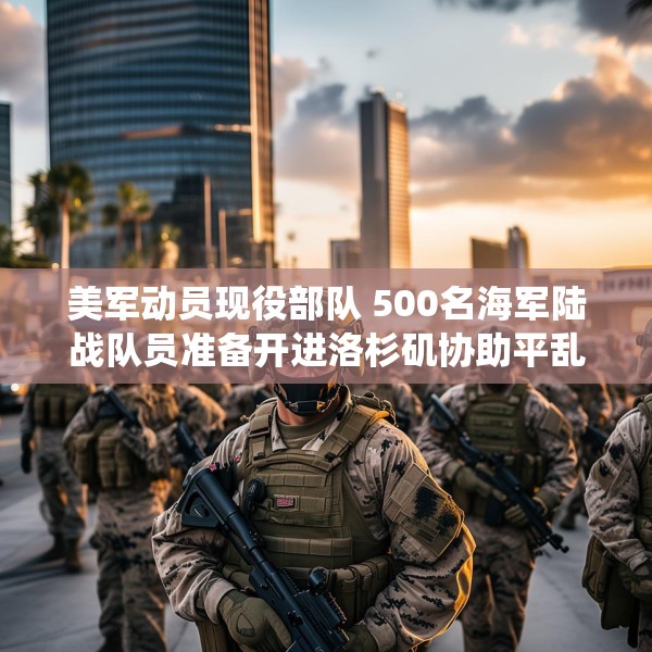 美军动员现役部队 500名海军陆战队员准备开进洛杉矶协助平乱