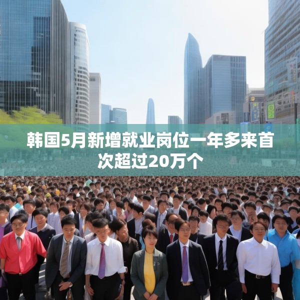 韩国5月新增就业岗位一年多来首次超过20万个