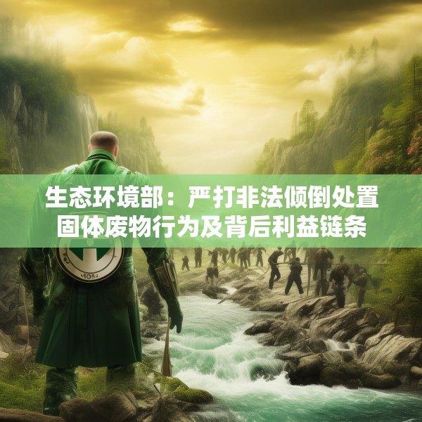 生态环境部：严打非法倾倒处置固体废物行为及背后利益链条