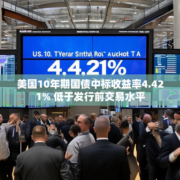 美国10年期国债中标收益率4.421% 低于发行前交易水平
