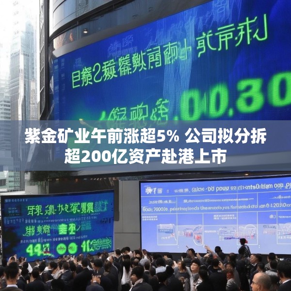 紫金矿业午前涨超5% 公司拟分拆超200亿资产赴港上市