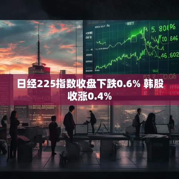 日经225指数收盘下跌0.6% 韩股收涨0.4%