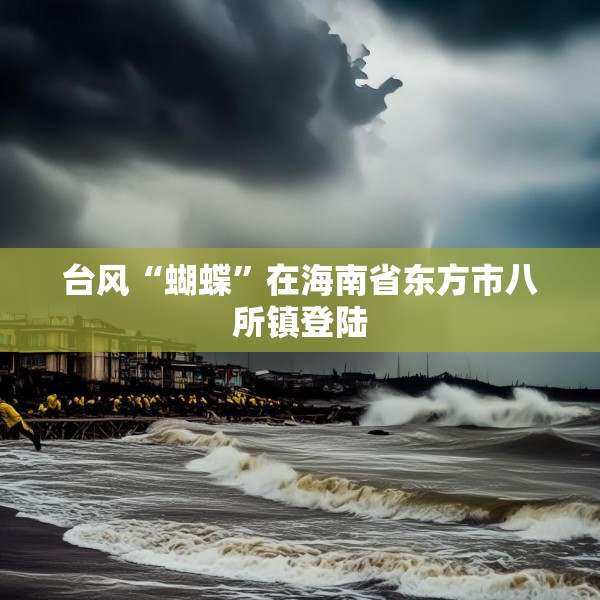 台风“蝴蝶”在海南省东方市八所镇登陆