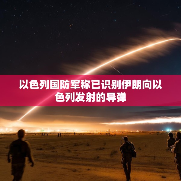 以色列国防军称已识别伊朗向以色列发射的导弹