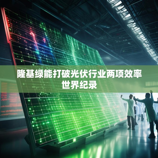 隆基绿能打破光伏行业两项效率世界纪录