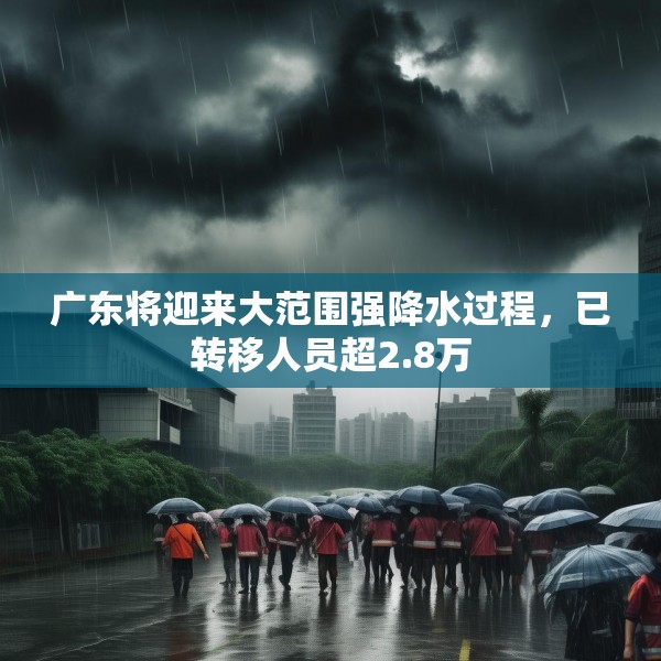 广东将迎来大范围强降水过程，已转移人员超2.8万
