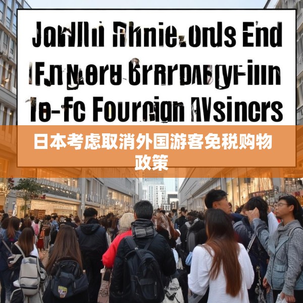 日本考虑取消外国游客免税购物政策