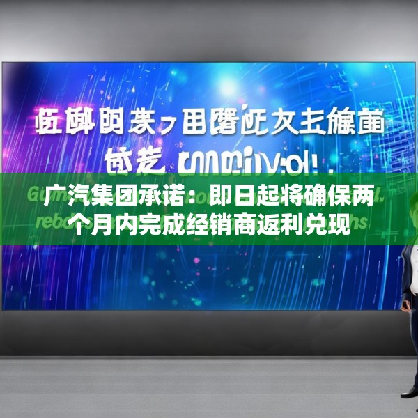 广汽集团承诺：即日起将确保两个月内完成经销商返利兑现