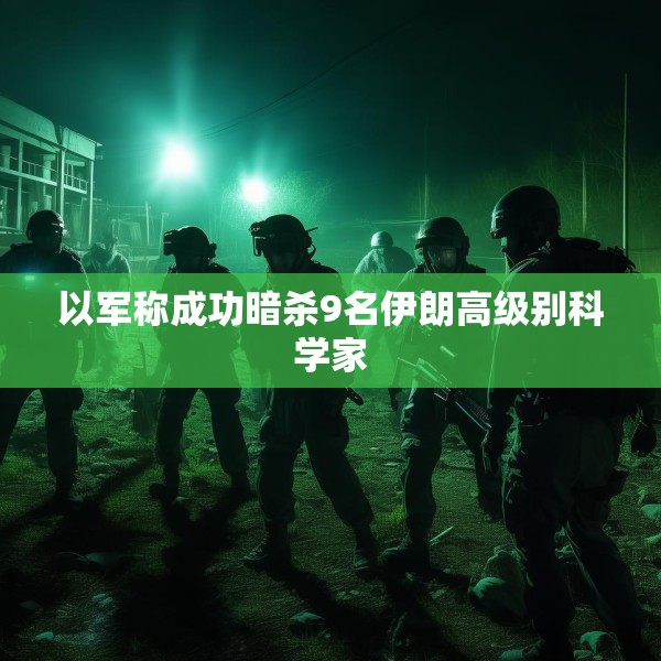 以军称成功暗杀9名伊朗高级别科学家