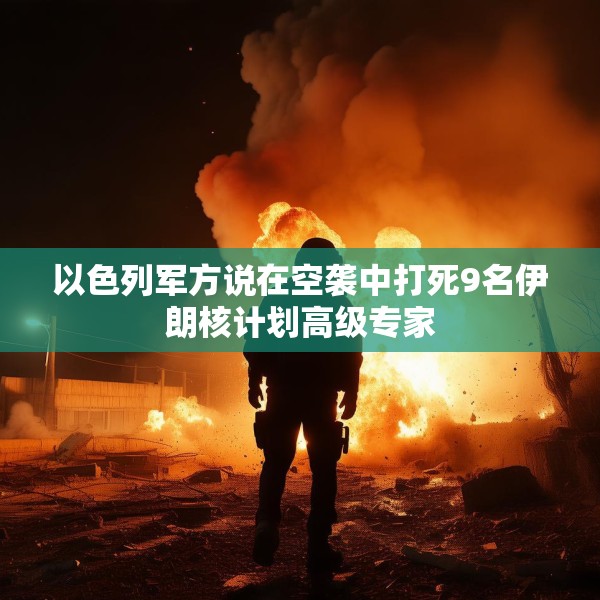 以色列军方说在空袭中打死9名伊朗核计划高级专家