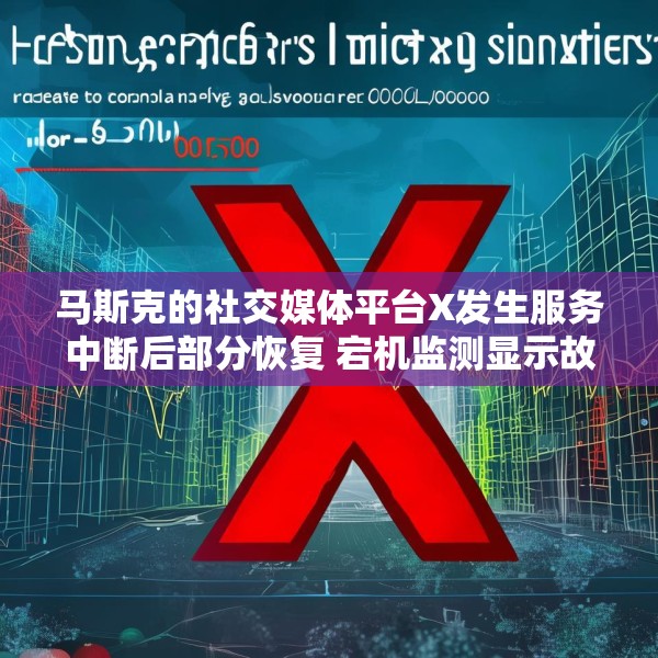 马斯克的社交媒体平台X发生服务中断后部分恢复 宕机监测显示故障峰值超万例