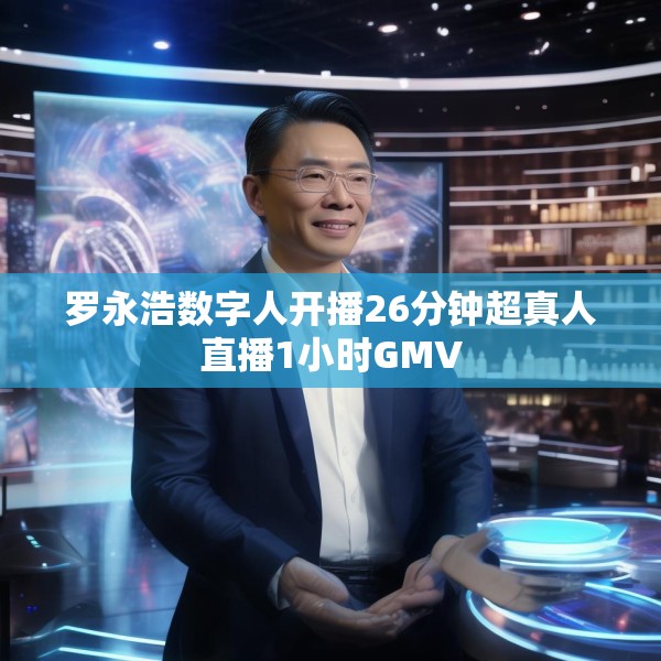 罗永浩数字人开播26分钟超真人直播1小时GMV