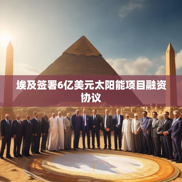 埃及签署6亿美元太阳能项目融资协议