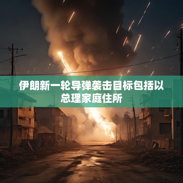 伊朗新一轮导弹袭击目标包括以总理家庭住所
