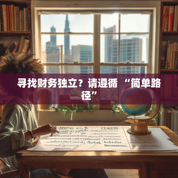 寻找财务独立？请遵循 “简单路径”