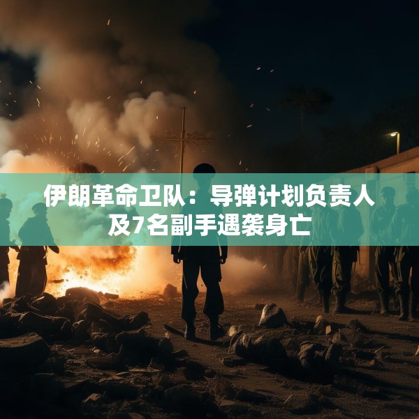 伊朗革命卫队：导弹计划负责人及7名副手遇袭身亡