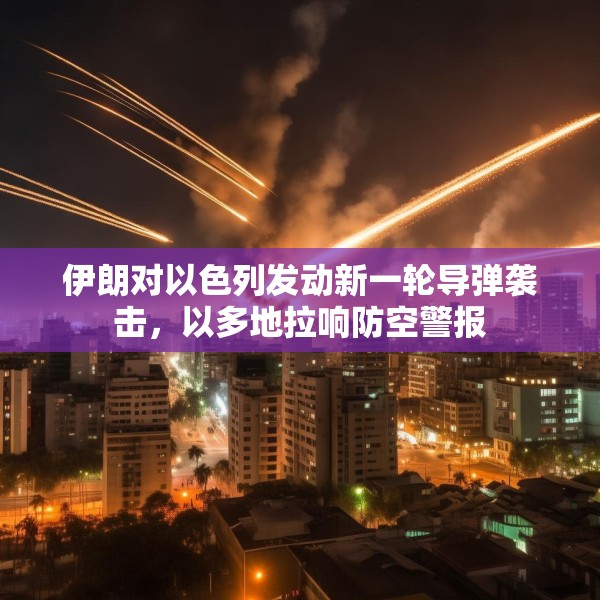 伊朗对以色列发动新一轮导弹袭击，以多地拉响防空警报