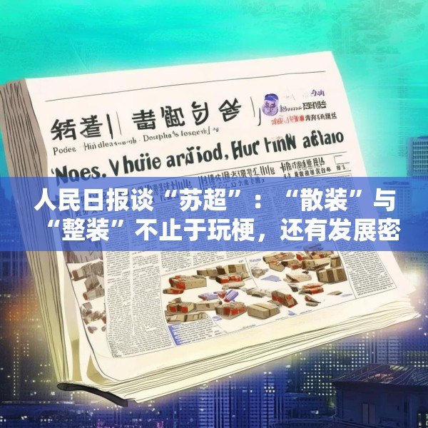 人民日报谈“苏超”：“散装”与“整装”不止于玩梗，还有发展密码