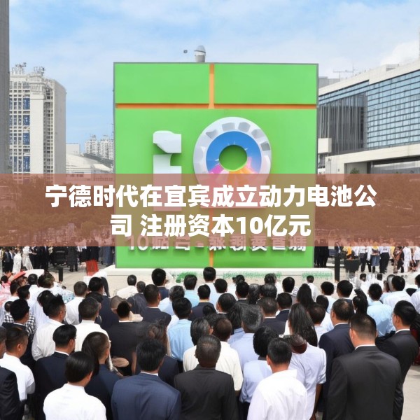 宁德时代在宜宾成立动力电池公司 注册资本10亿元